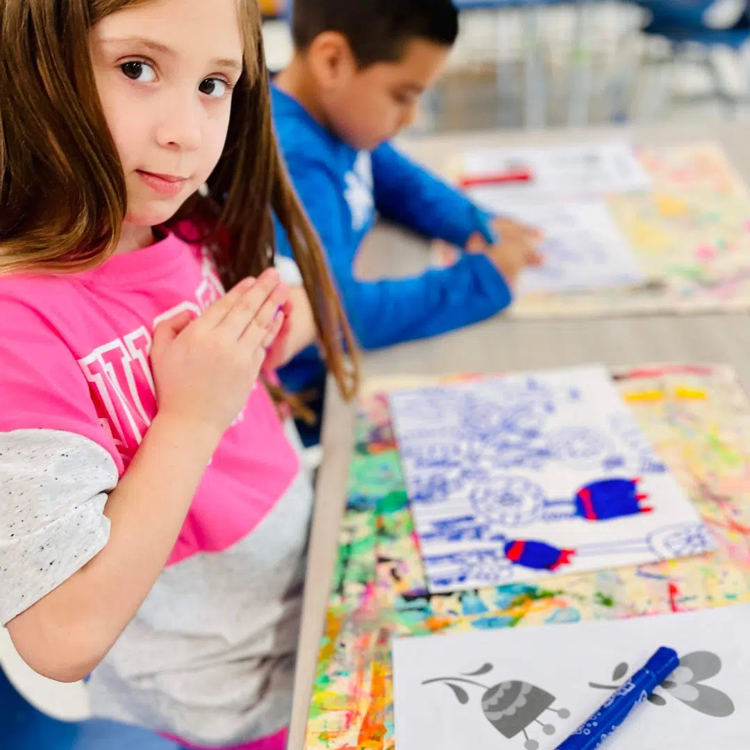 children drawing