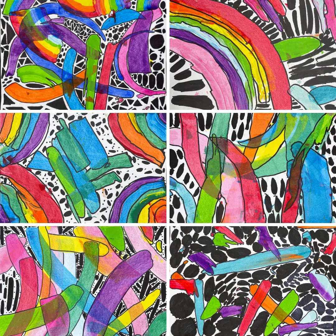 rainbow artwork